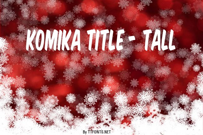 Komika Title - Tall example